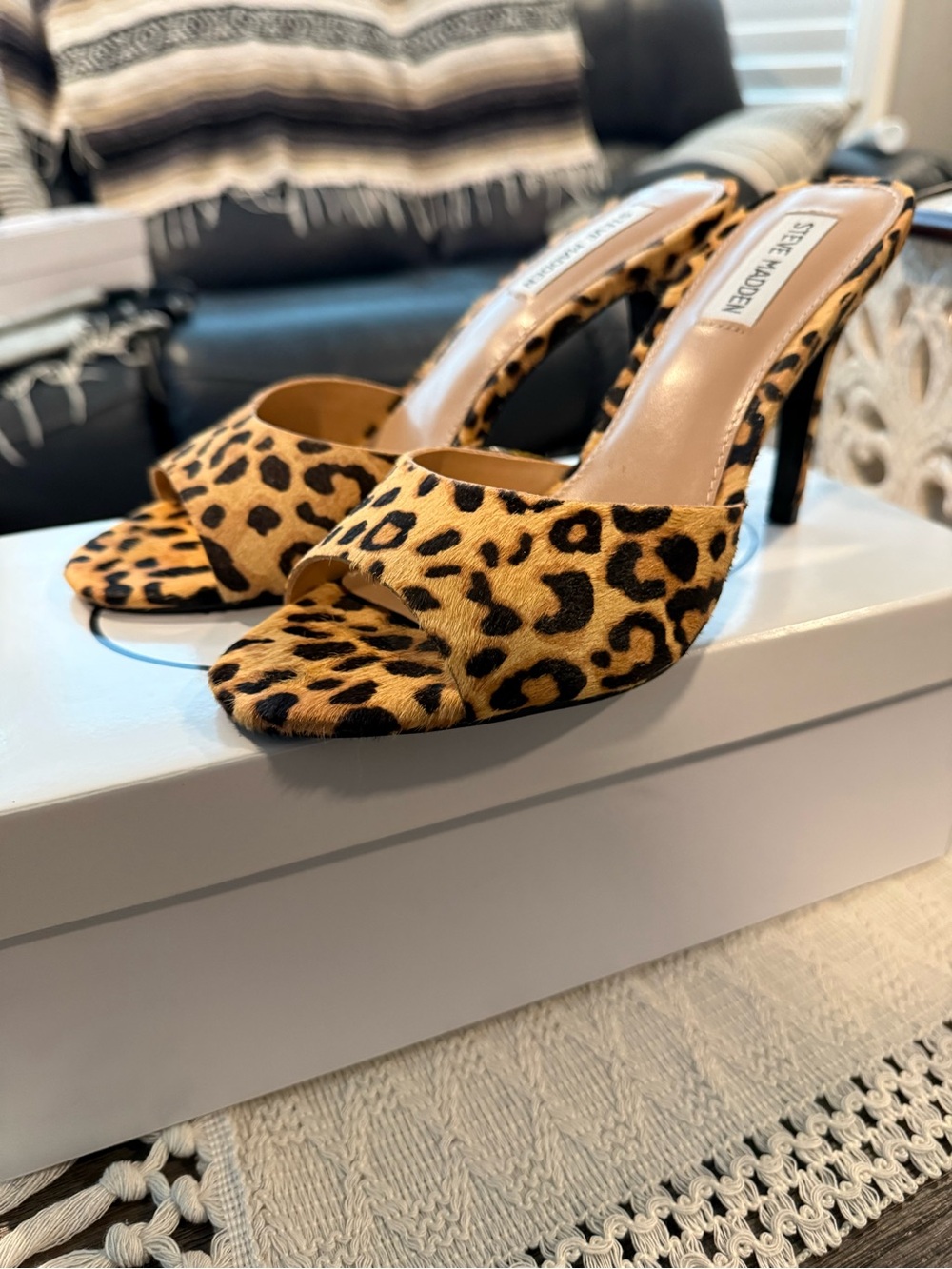Steve Madden Leopard Erin Heels - Picture 3 of 9